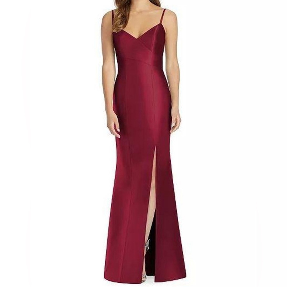 Alfred Sung Burgundy bridesmaid or prom dress. Size 8